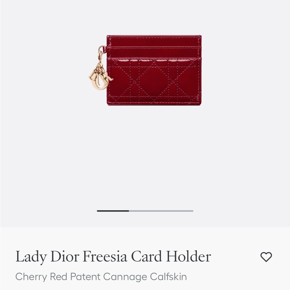 Dior Freesia Red Card Holder